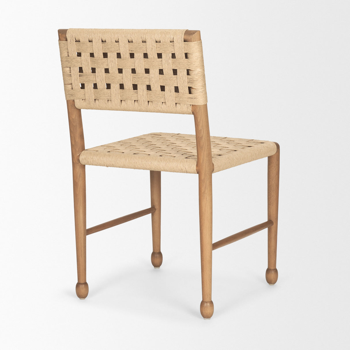 Brinley Woven Paper Rope w/ Brown Wood Frame Dining Chair, Set of 2 from Mercana - Luna Furniture
