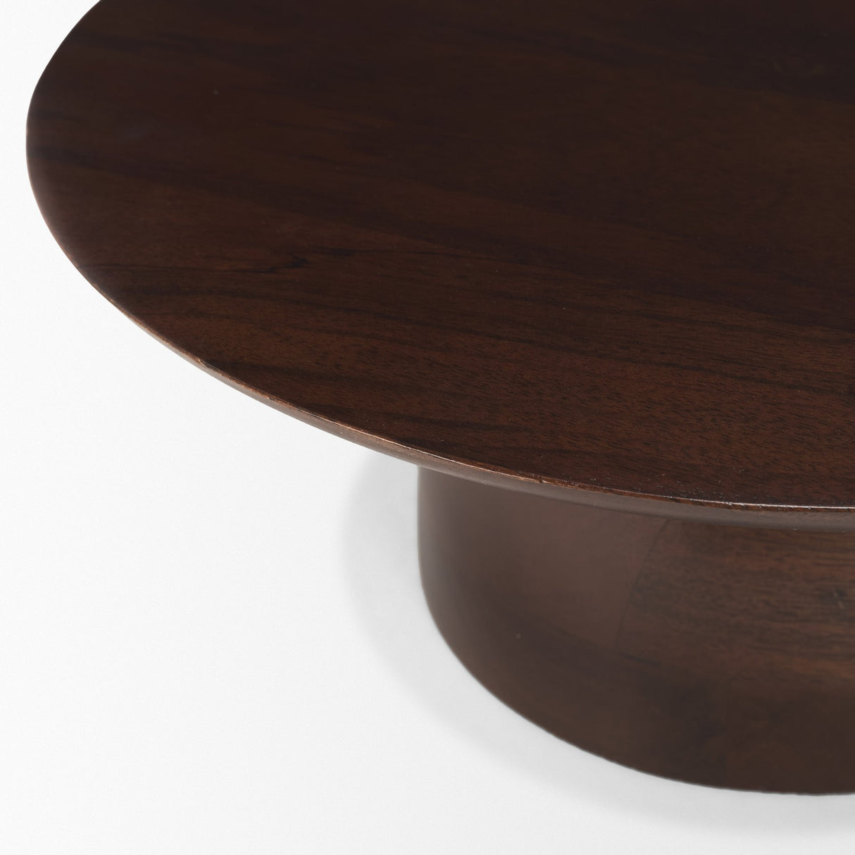 Sadira Small Mid-Dark Brown Solid Wood Round Riser from Mercana - Luna Furniture
