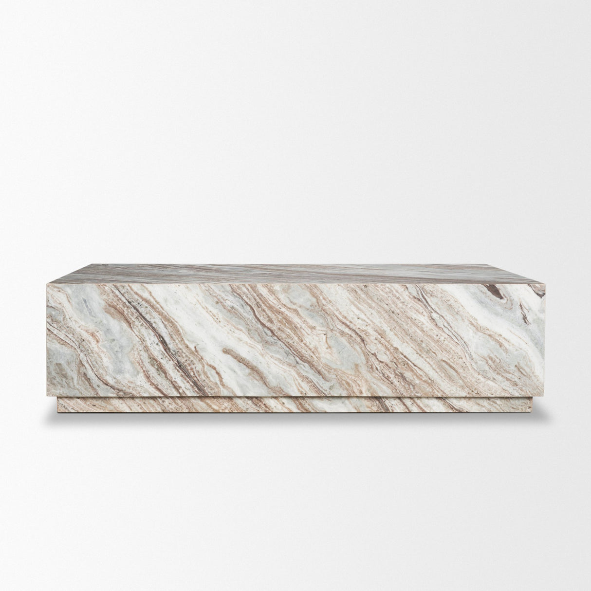 Matteo Solid Pink Marble Rectangular Coffee Table from Mercana - Luna Furniture
