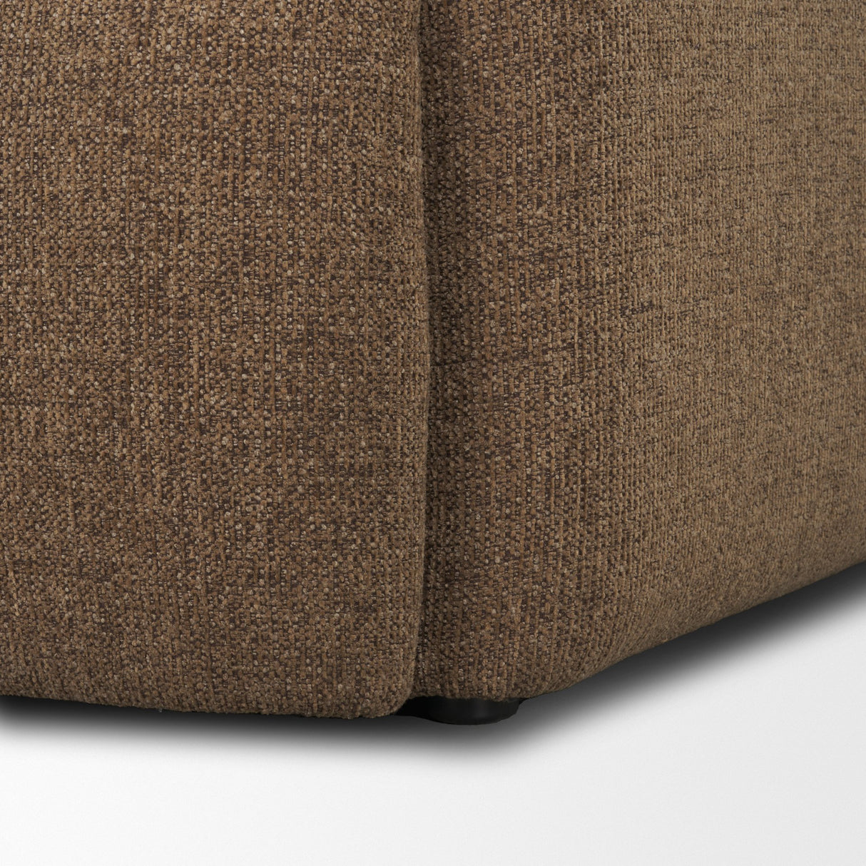 Saga Textured Brown Plush Fabric Upholstered Chair from Mercana - Luna Furniture