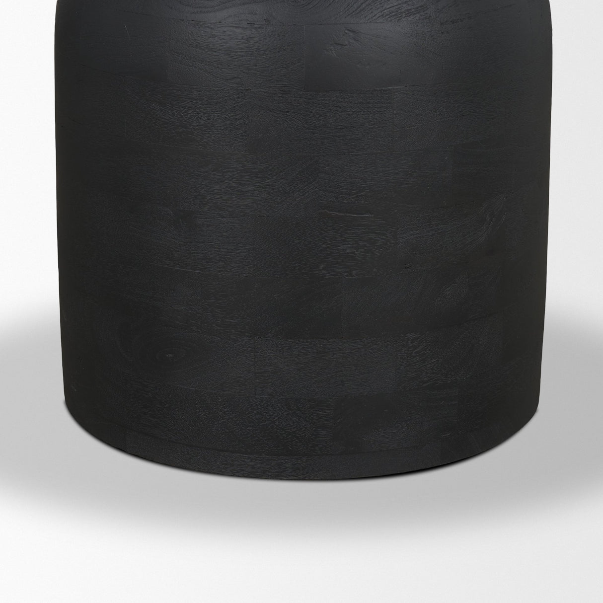 Atlas 42" Black Wood Stacked Pedestal Base Round Dining Table from Mercana - Luna Furniture