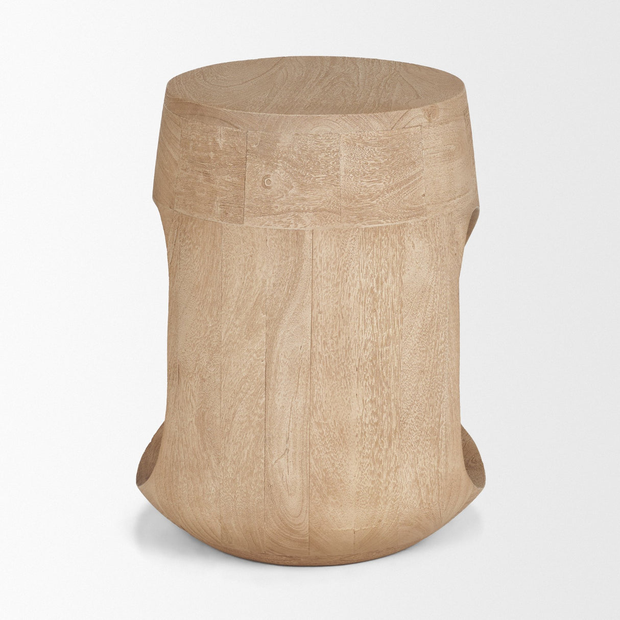 Cove Light Brown Sculptural Open Side Table from Mercana - Luna Furniture