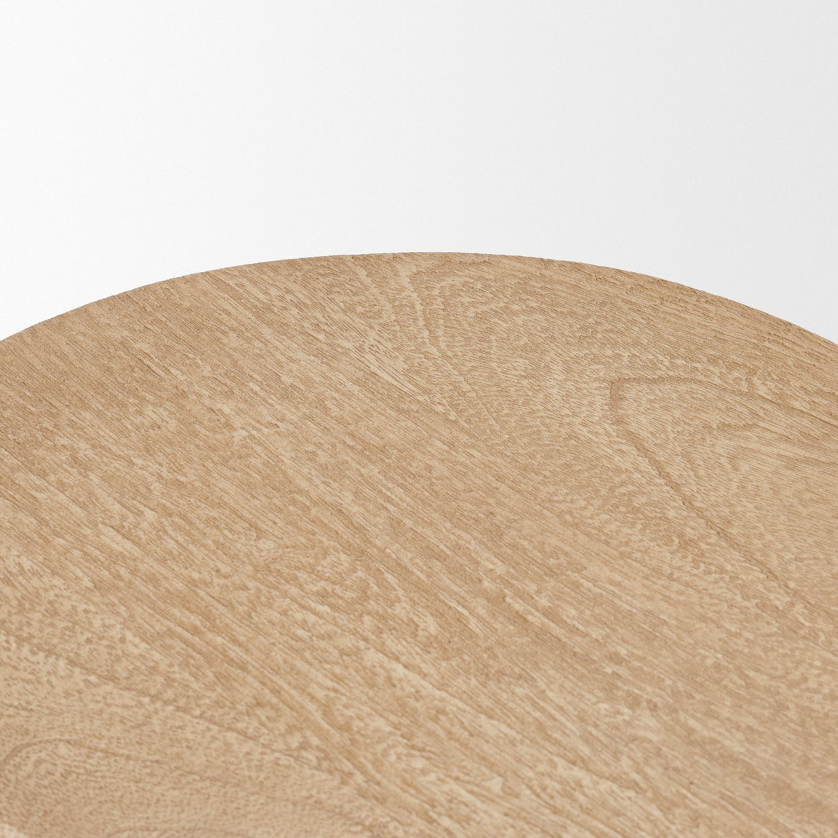 Cove Light Brown Sculptural Open Side Table from Mercana - Luna Furniture