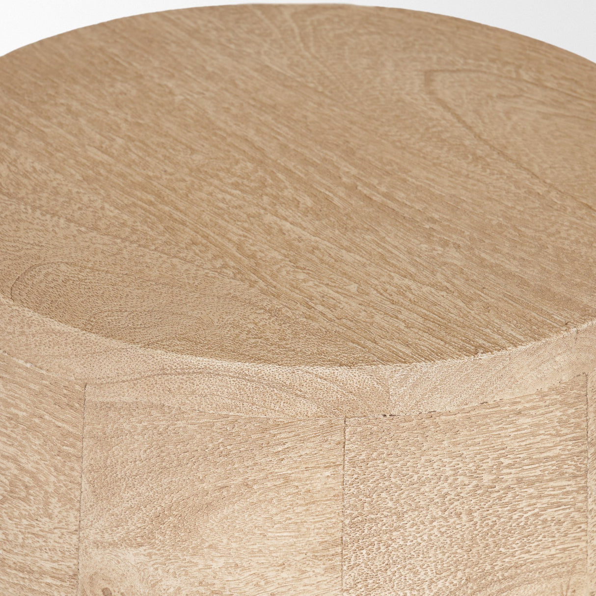 Cove Light Brown Sculptural Open Side Table from Mercana - Luna Furniture