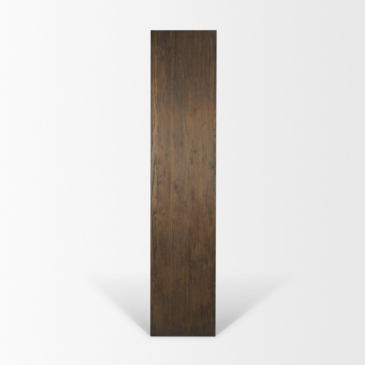Belford 2-Door Open Dark Brown Oak Wood Shelving Unit from Mercana - Luna Furniture
