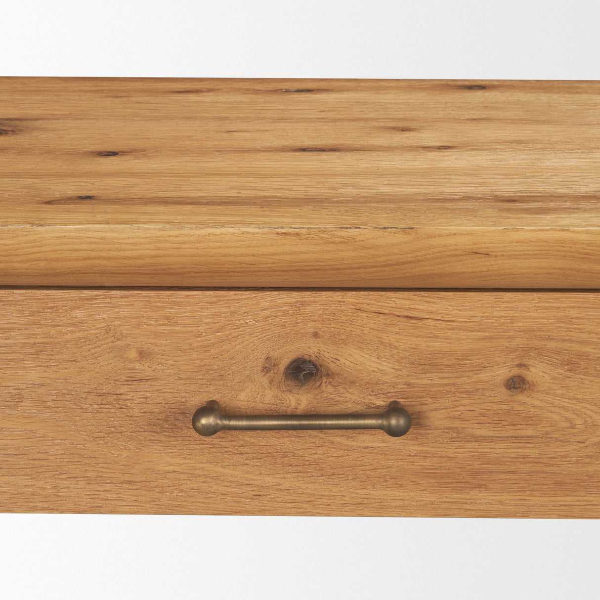 Belford 72" Light Brown Oak Wood Console Table from Mercana - Luna Furniture