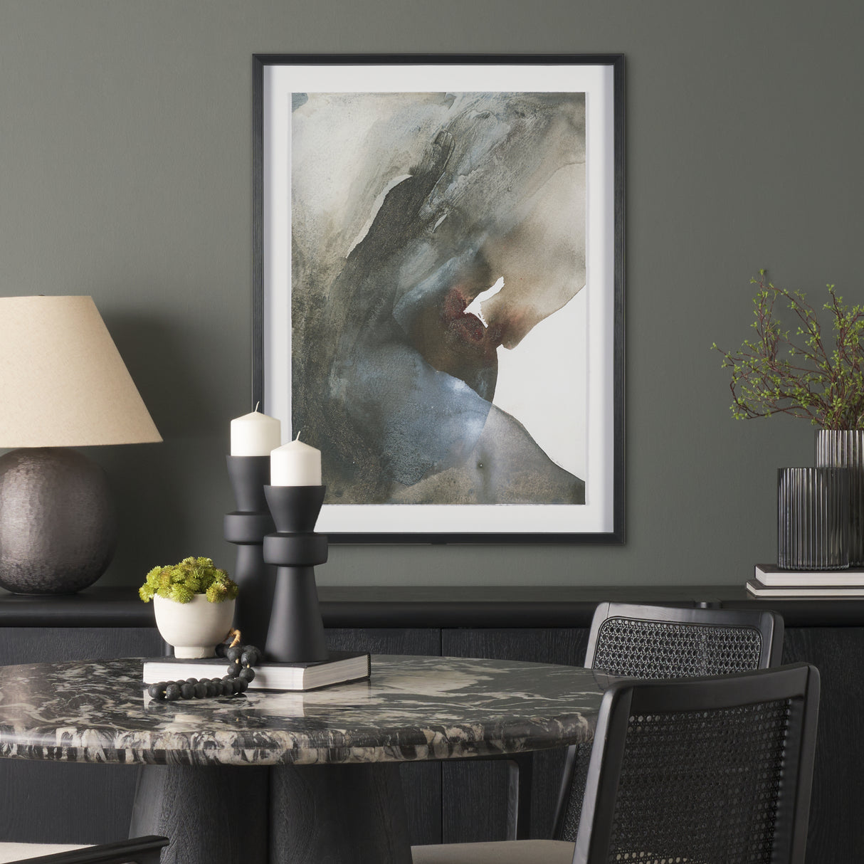 Ediface III by Ira Havuka Hand Embelished Textured Framed Artwork Matted under Glass from Mercana - Luna Furniture