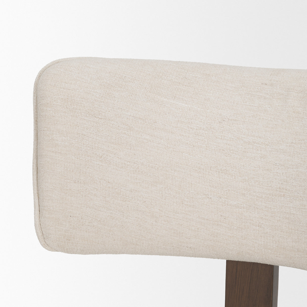 Soho Curved Open Back Cream Chenille Tripod Frame Dining Chair, Set of 2 from Mercana - Luna Furniture