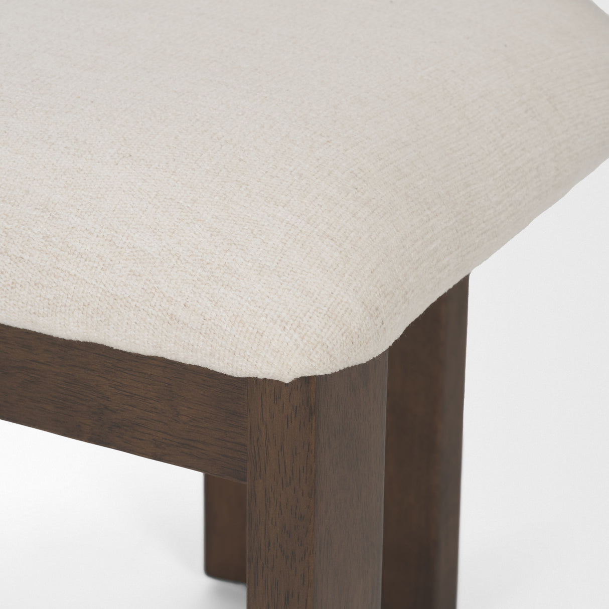 Soho Curved Open Back Cream Chenille Tripod Frame Dining Chair, Set of 2 from Mercana - Luna Furniture