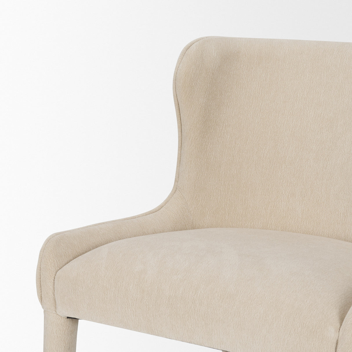 Nolan Slope Cream Chenille Dining Chair, Set of 2 from Mercana - Luna Furniture