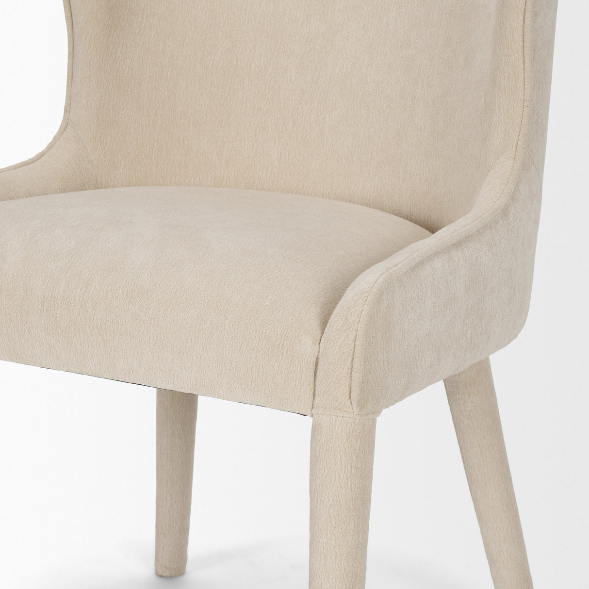 Nolan Slope Cream Chenille Dining Chair, Set of 2 from Mercana - Luna Furniture
