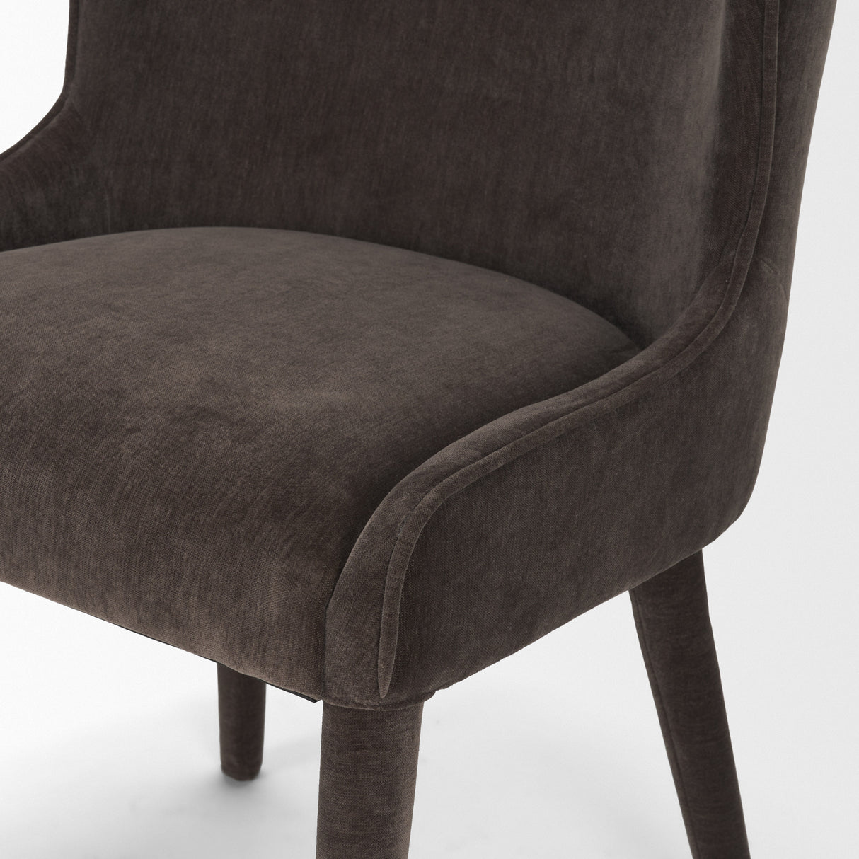 Nolan Slope Charcoal Chenille Dining Chair, Set of 2 from Mercana - Luna Furniture