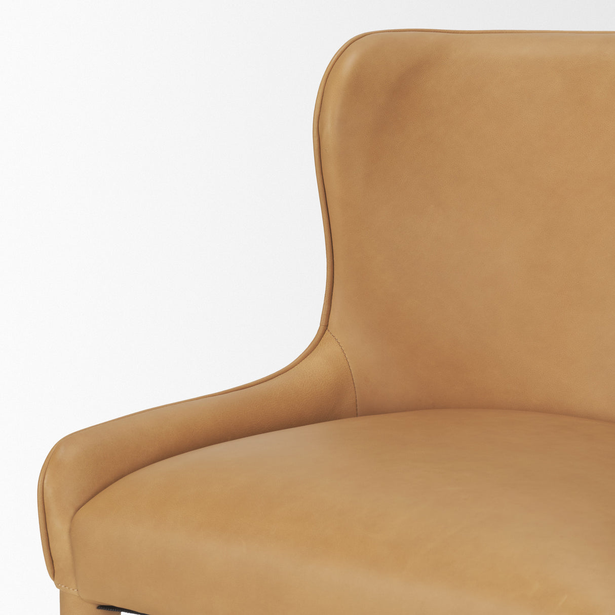 Nolan Slope Tan Leather Dining Chair, Set of 2 from Mercana - Luna Furniture