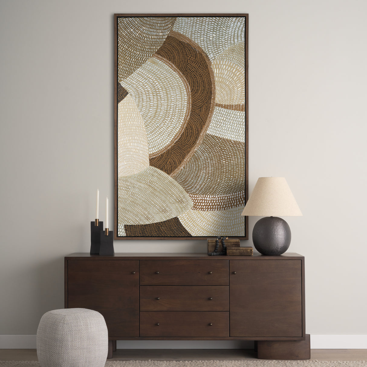 Mystic Patterns by Emma Peal Hand-Embellished Textured Framed Canvas Artwork from Mercana - Luna Furniture