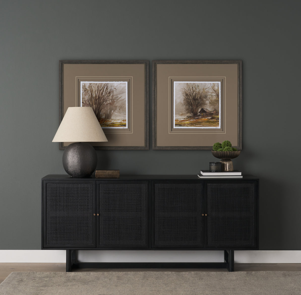 Autumn in the Village I by Mercana Studio Textured Framed Artwork Matted under Glass from Mercana - Luna Furniture