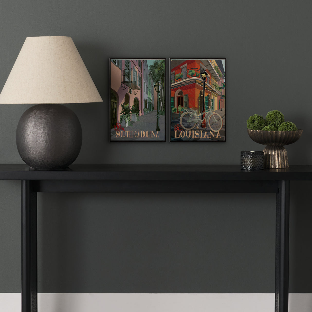 South Carolina Go USA (SM) by Mercana Studio a Hand Embellished Decograph Framed Art Print from Mercana - Luna Furniture