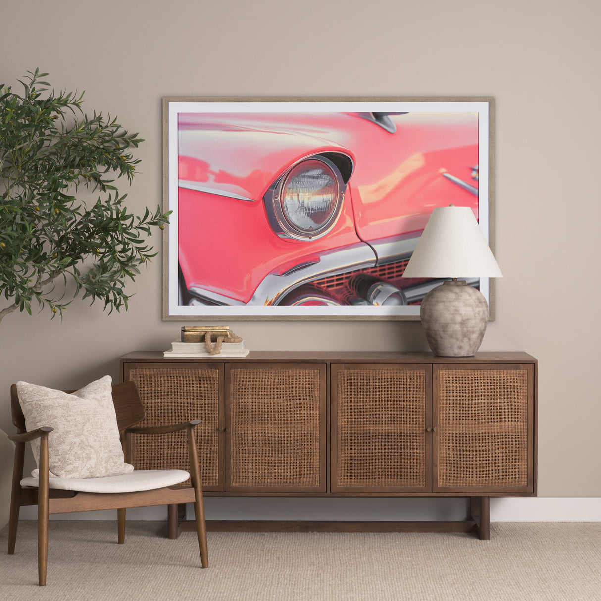 Cadillac Dreams by Philippe Hugonnard a Framed Photo Art Print Matted under Glass from Mercana - Luna Furniture