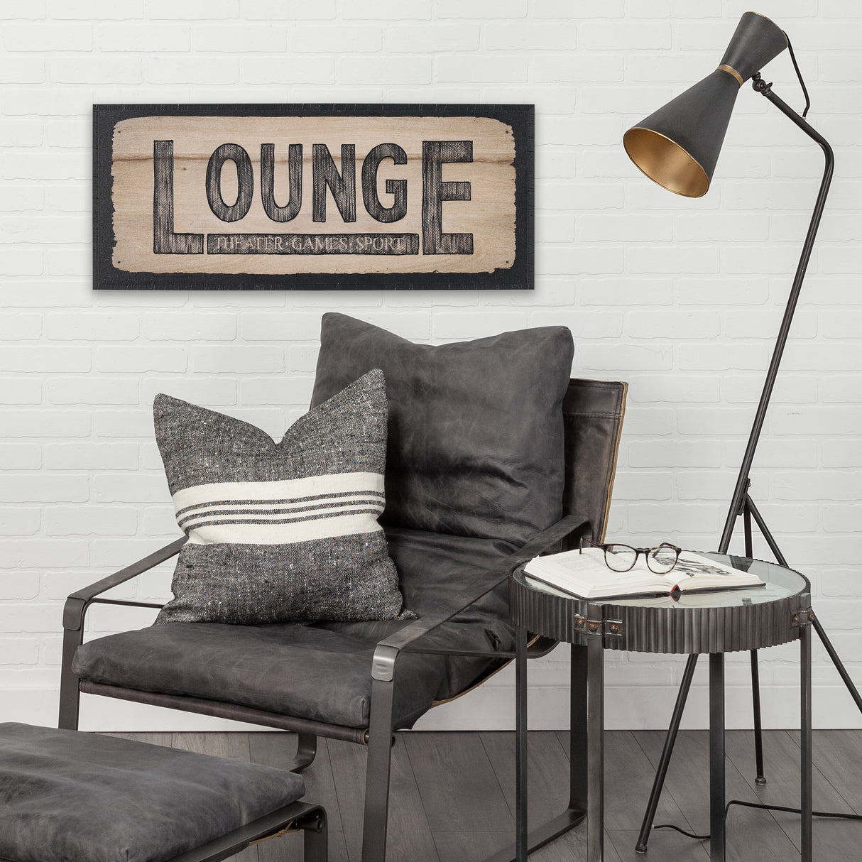 Lounge SM by Mercana Studio a Hand Embellished Framed Art Print from Mercana - Luna Furniture