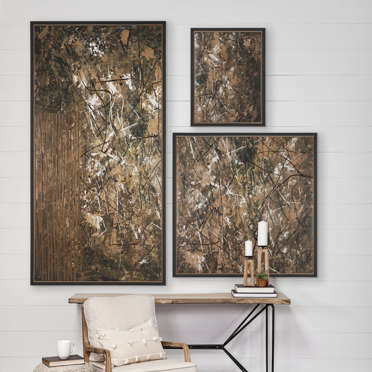 Chaos & Order V by Chad Warren a Hand Embellished Textured Framed Canvas from Mercana - Luna Furniture