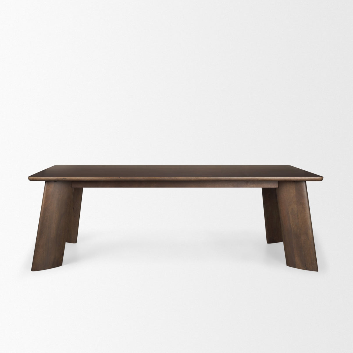 Jonan Solid Dark Brown Mango Wood Rectangular Dining Table from Mercana - Luna Furniture