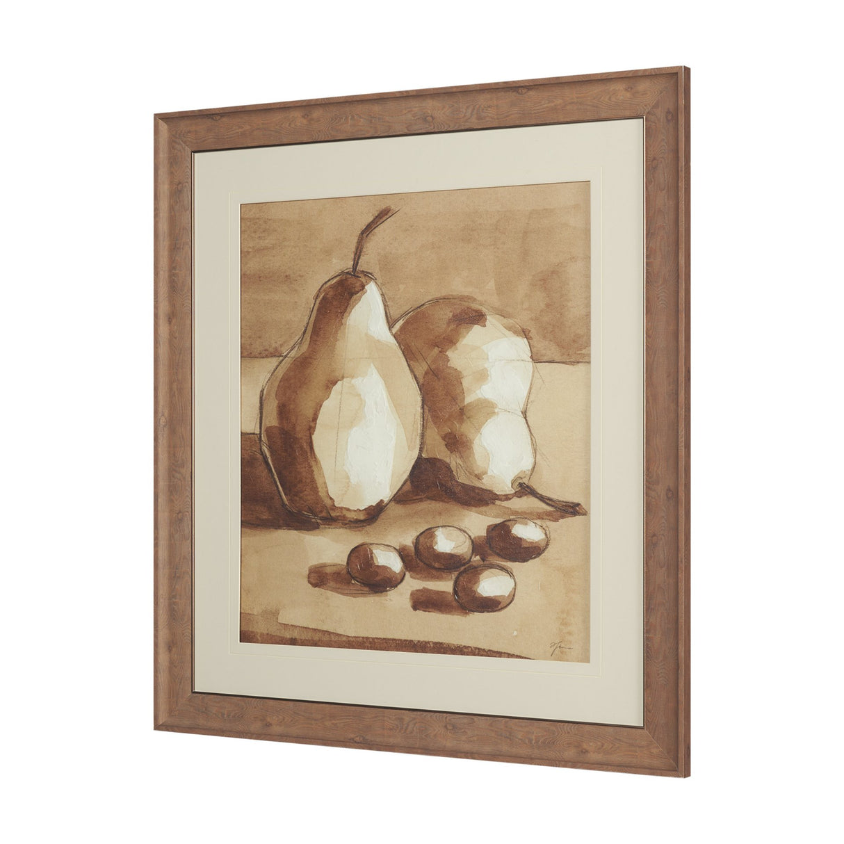 Pear Study I by Mercana Studio Hand Embelished Textured Framed Artwork Matted under Glass from Mercana - Luna Furniture