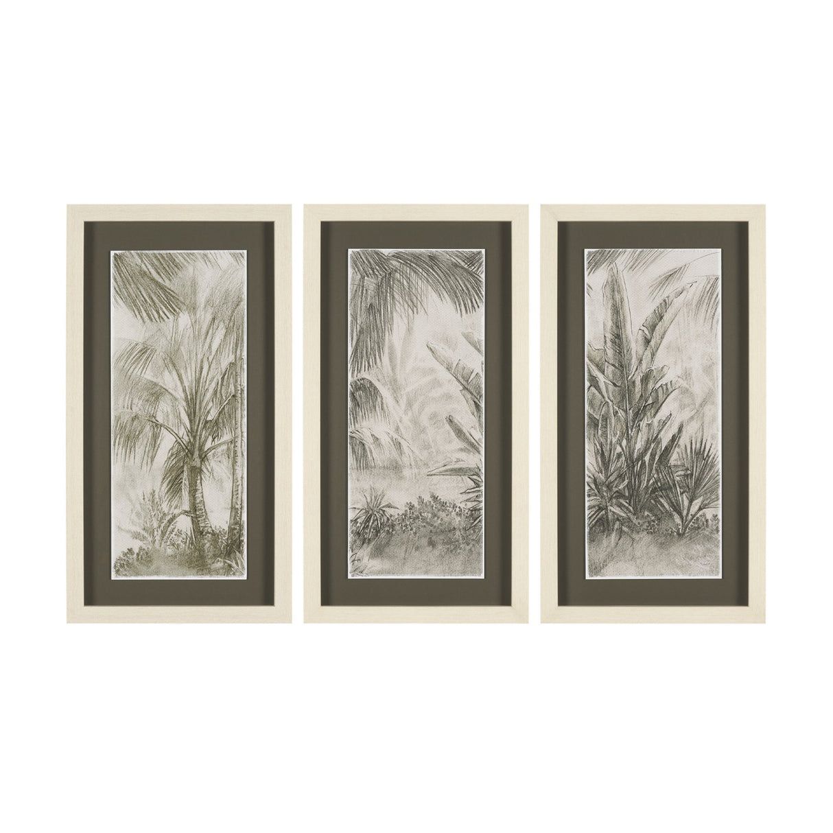 Tropical Coast (Set of 3) by Mercana Studio Hand Embelished Framed Artwork Matted under Glass from Mercana - Luna Furniture