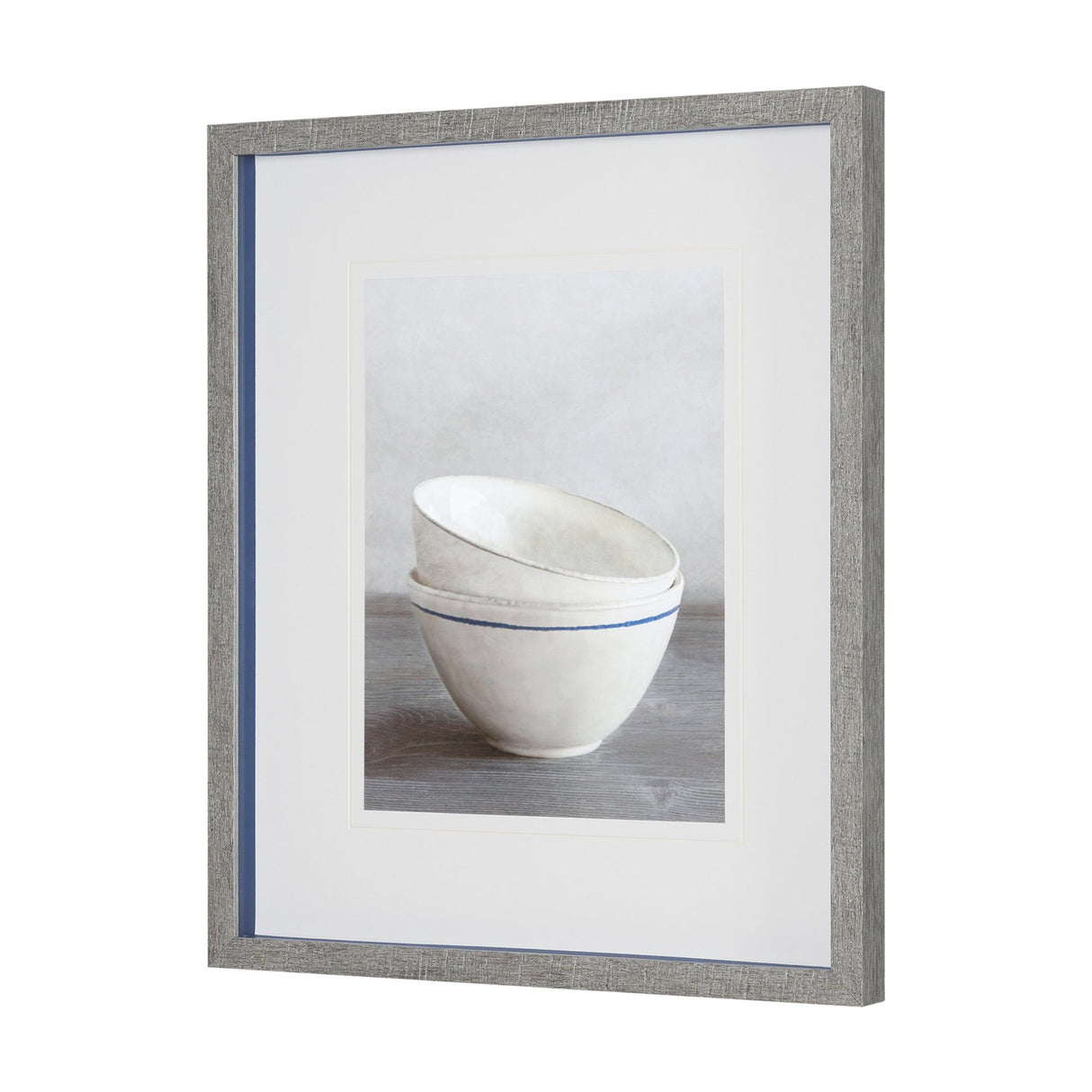 Two Artisan Bowls by Mark Chandon a Framed Art Print Matted under Glass from Mercana - Luna Furniture