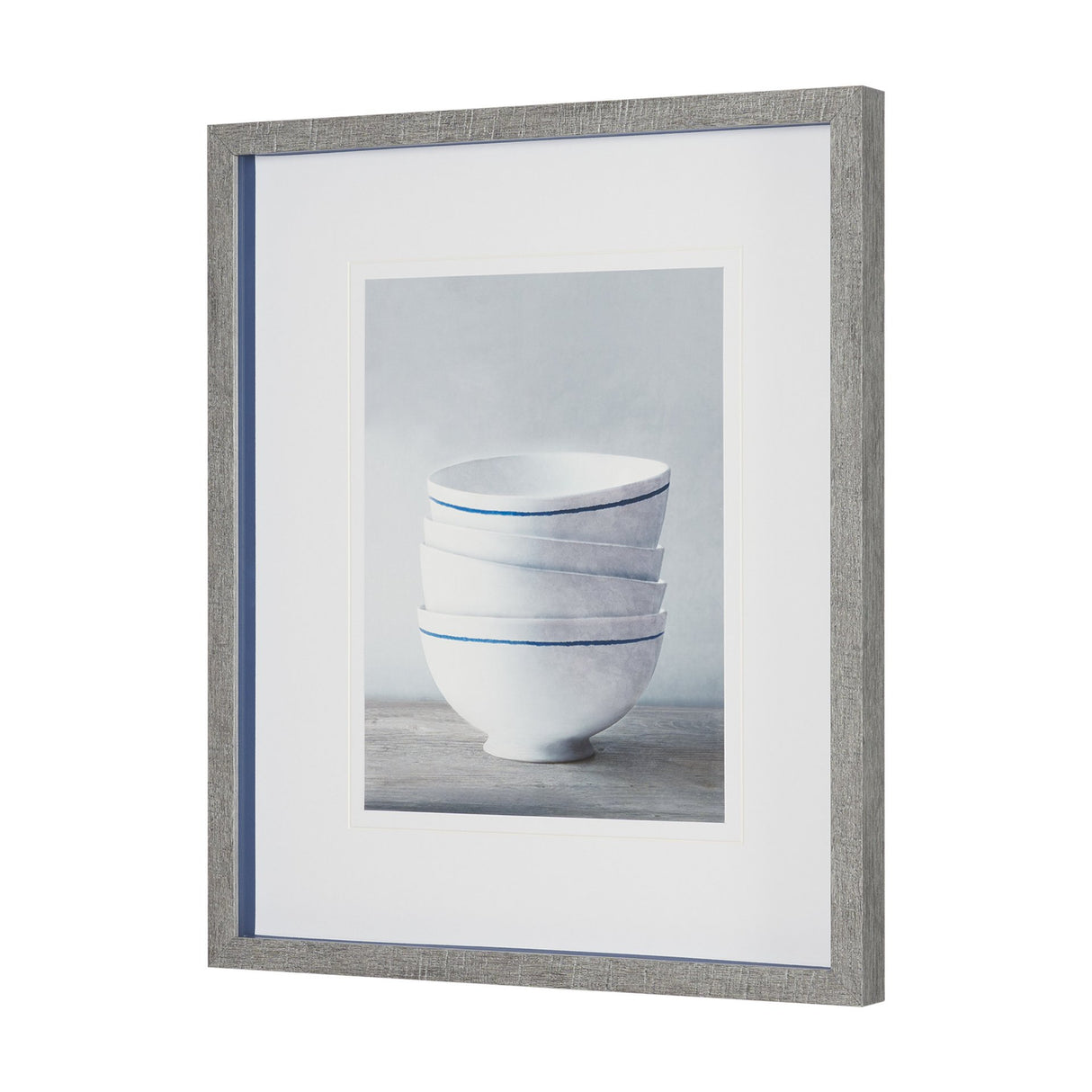 Four Artisan Bowls by Mark Chandon a Framed Art Print Matted under Glass from Mercana - Luna Furniture