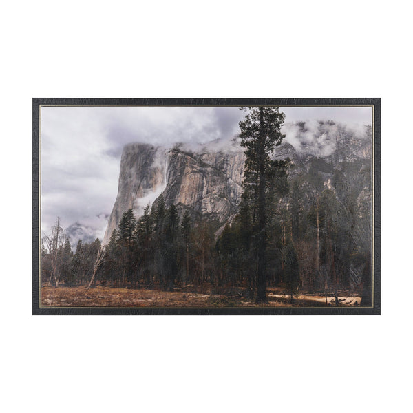Misty Mountain by Gary Blatter Hand-Embellished Textured Framed Canvas Art Print