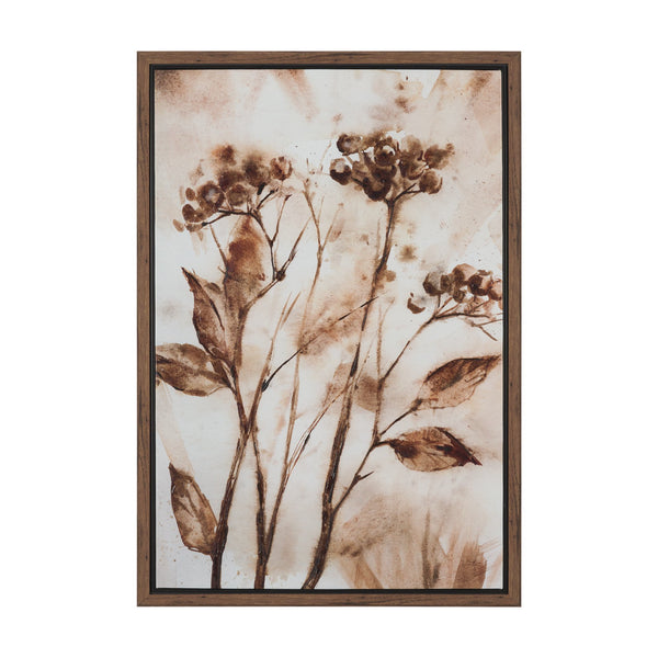 Fieldspoke I by Mercana Studio Hand-Embellished Textured Framed Canvas Artwork