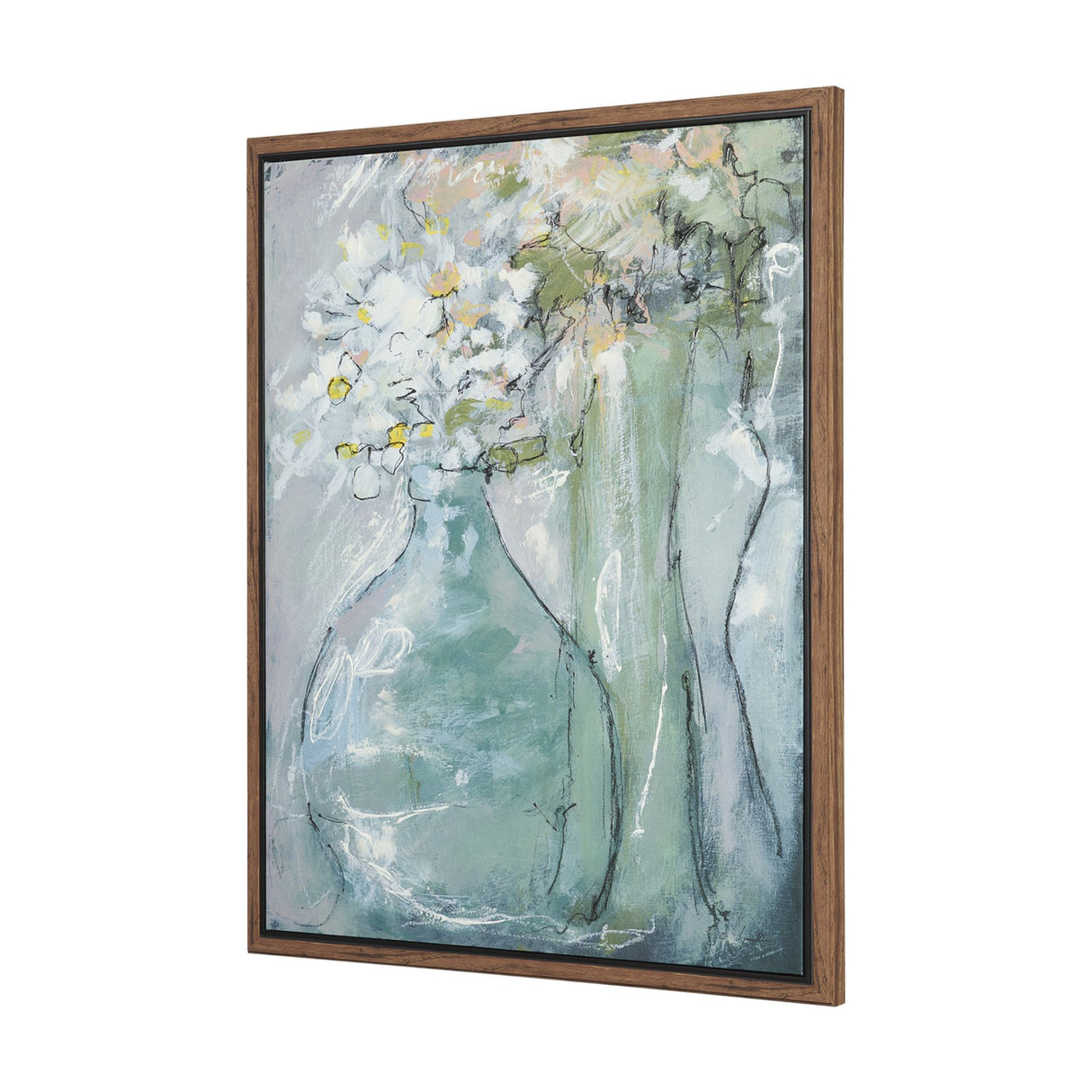 Posies II by Mercana Studio Hand-Embellished Textured Framed Canvas Artwork from Mercana - Luna Furniture