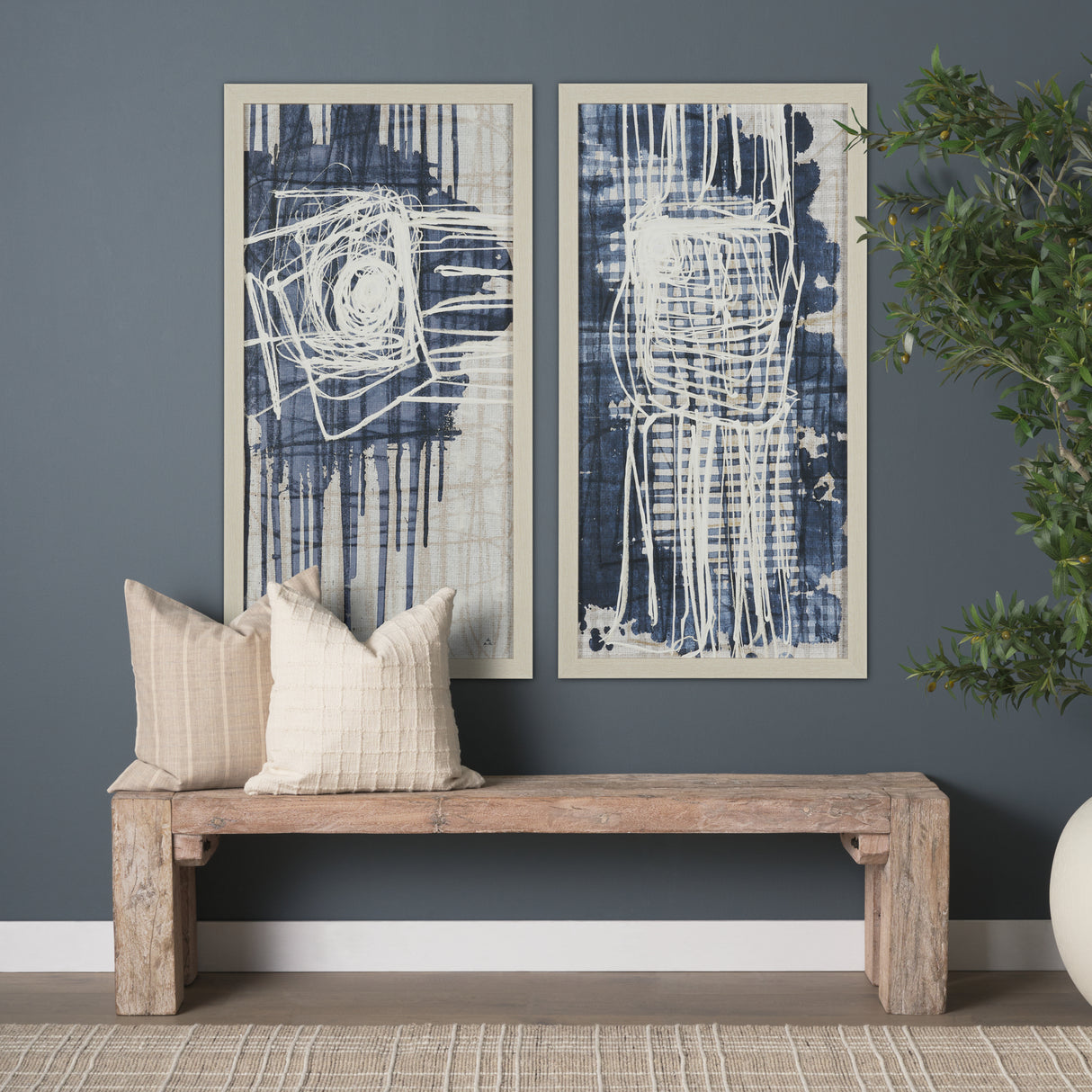 Intuition I by Mercana Studio Hand-Embellished Textured Framed Canvas Artwork from Mercana - Luna Furniture