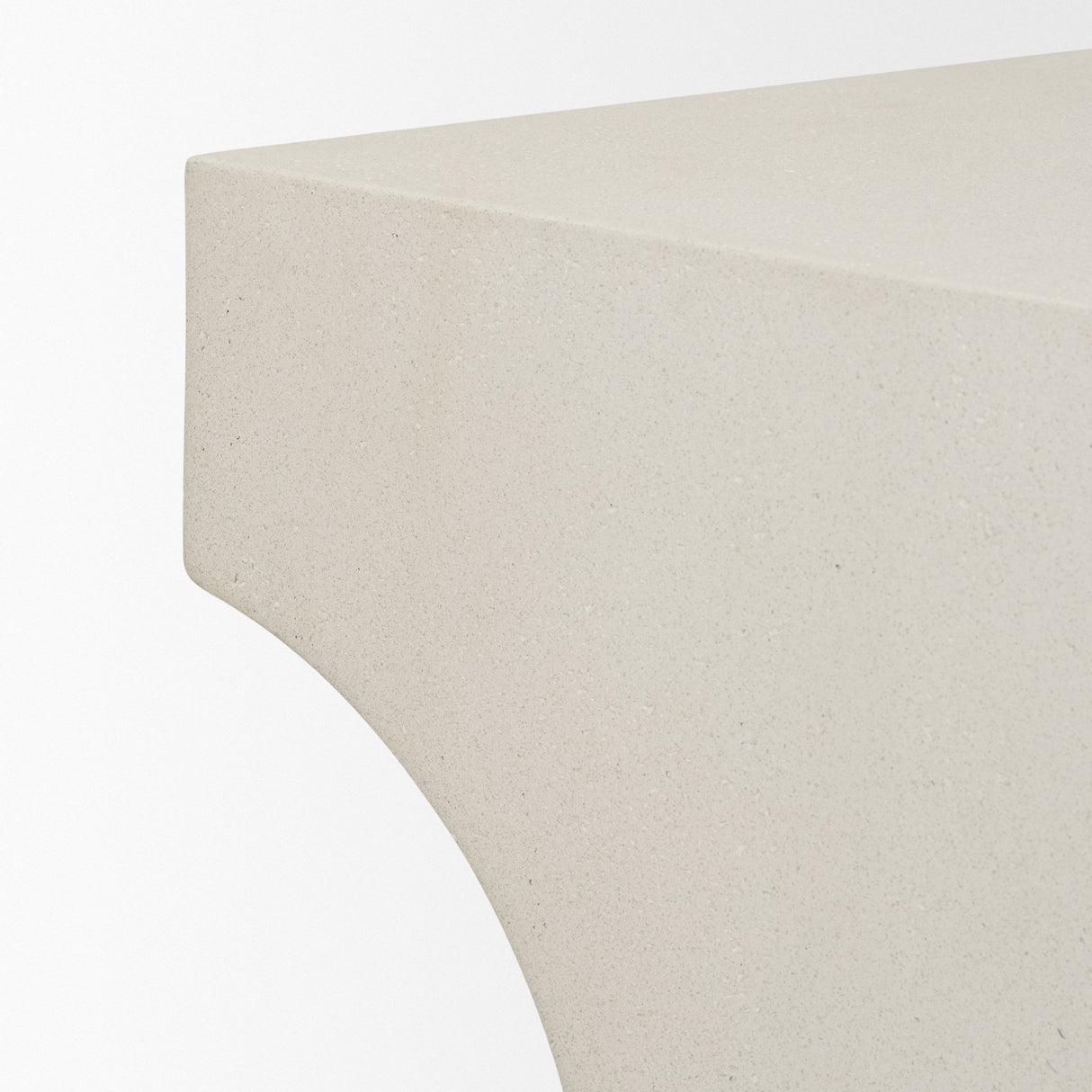 Bunda Square Sculptural Stone Finish Accent Table from Mercana - Luna Furniture