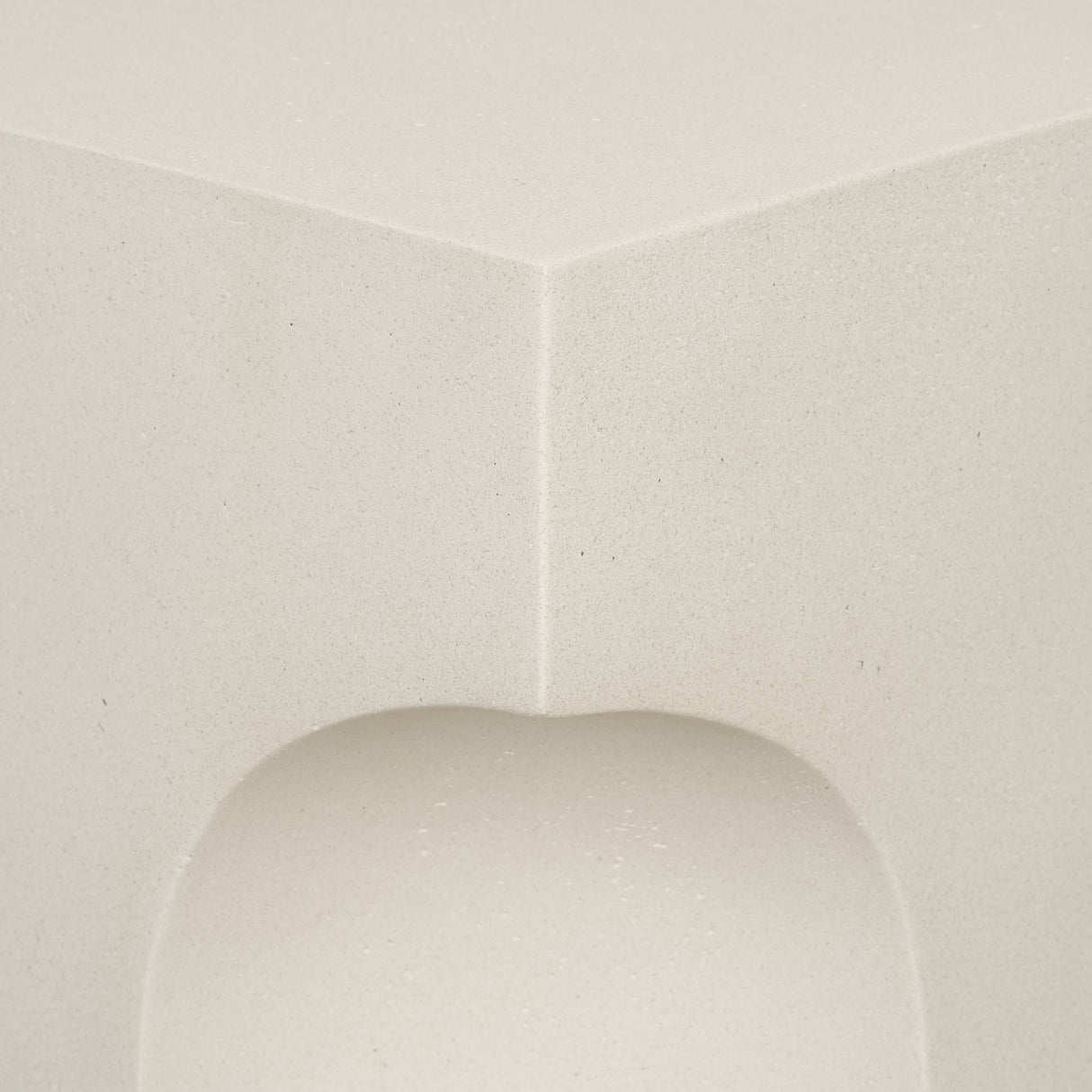 Bunda Square Sculptural Stone Finish Accent Table from Mercana - Luna Furniture