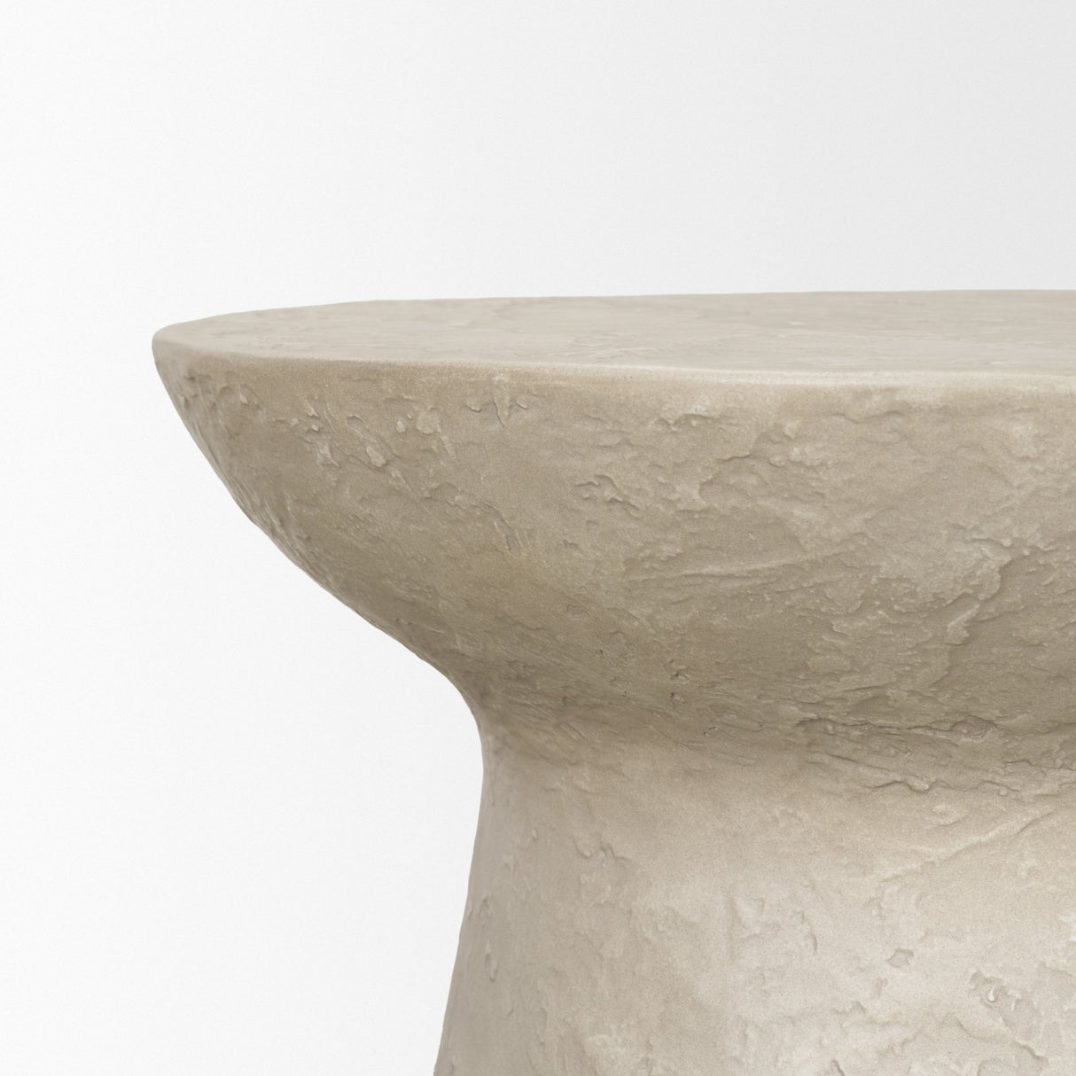 Mesa Round Stone Finish Pillar Accent Table from Mercana - Luna Furniture