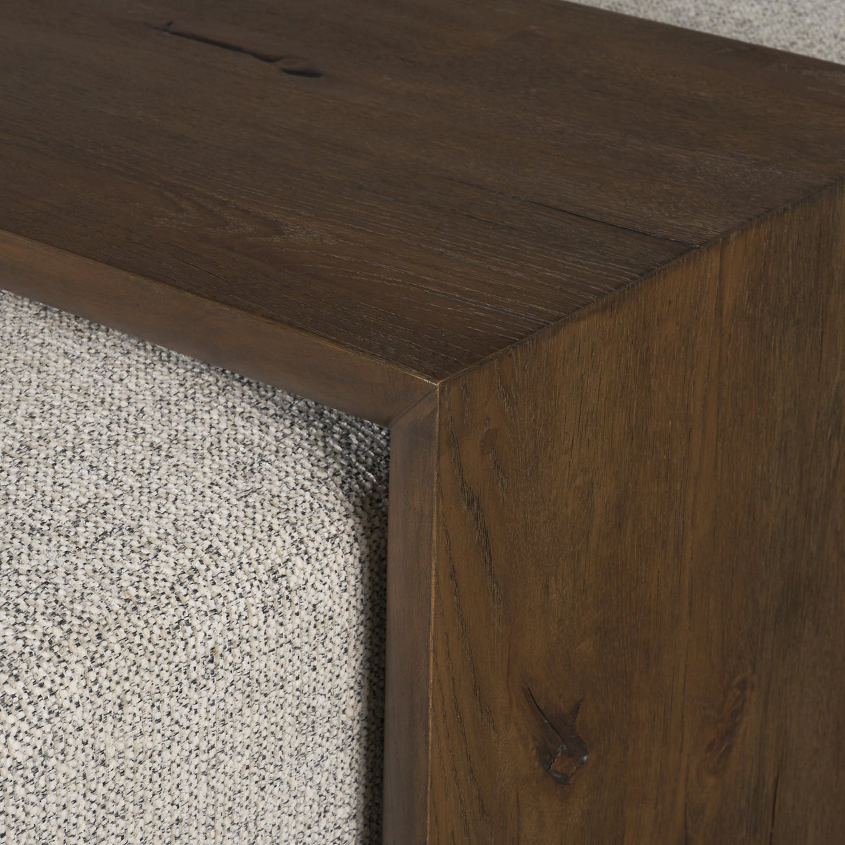 Trayden Gray Fabric w/ Brown Slider Top Coffee Table 55.0X 37.0X 46.0 (cm) from Mercana - Luna Furniture