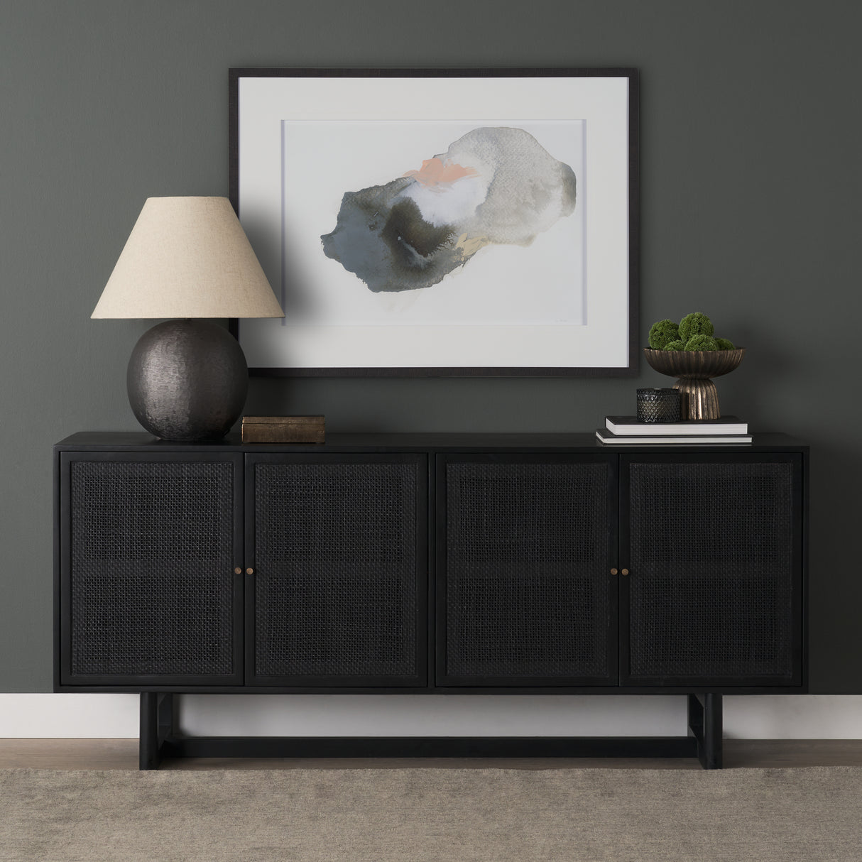Being Present I by Ira Havuka a Framed Art Print Matted under Glass from Mercana - Luna Furniture
