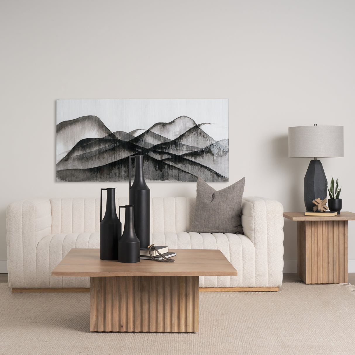 Beyond the Rainy Hills by Mercana Studio a Hand Embellished Textured Canvas from Mercana - Luna Furniture
