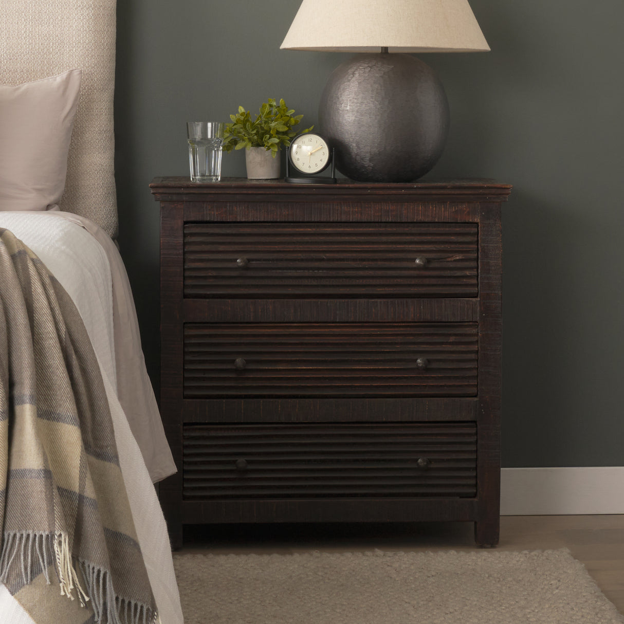 Rhett Reclaimed Wood 3 Drawer Cabinet from Mercana - Luna Furniture