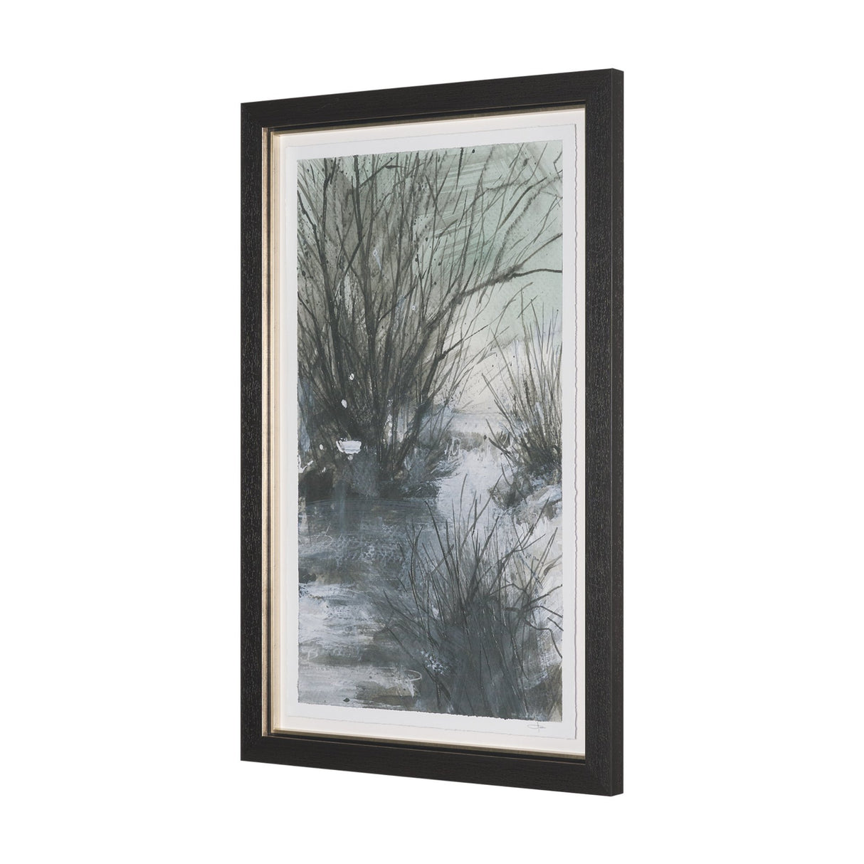 Brook and Willows I by Mercana Studio Hand Embelished Textured Framed Artwork Matted under Glass from Mercana - Luna Furniture