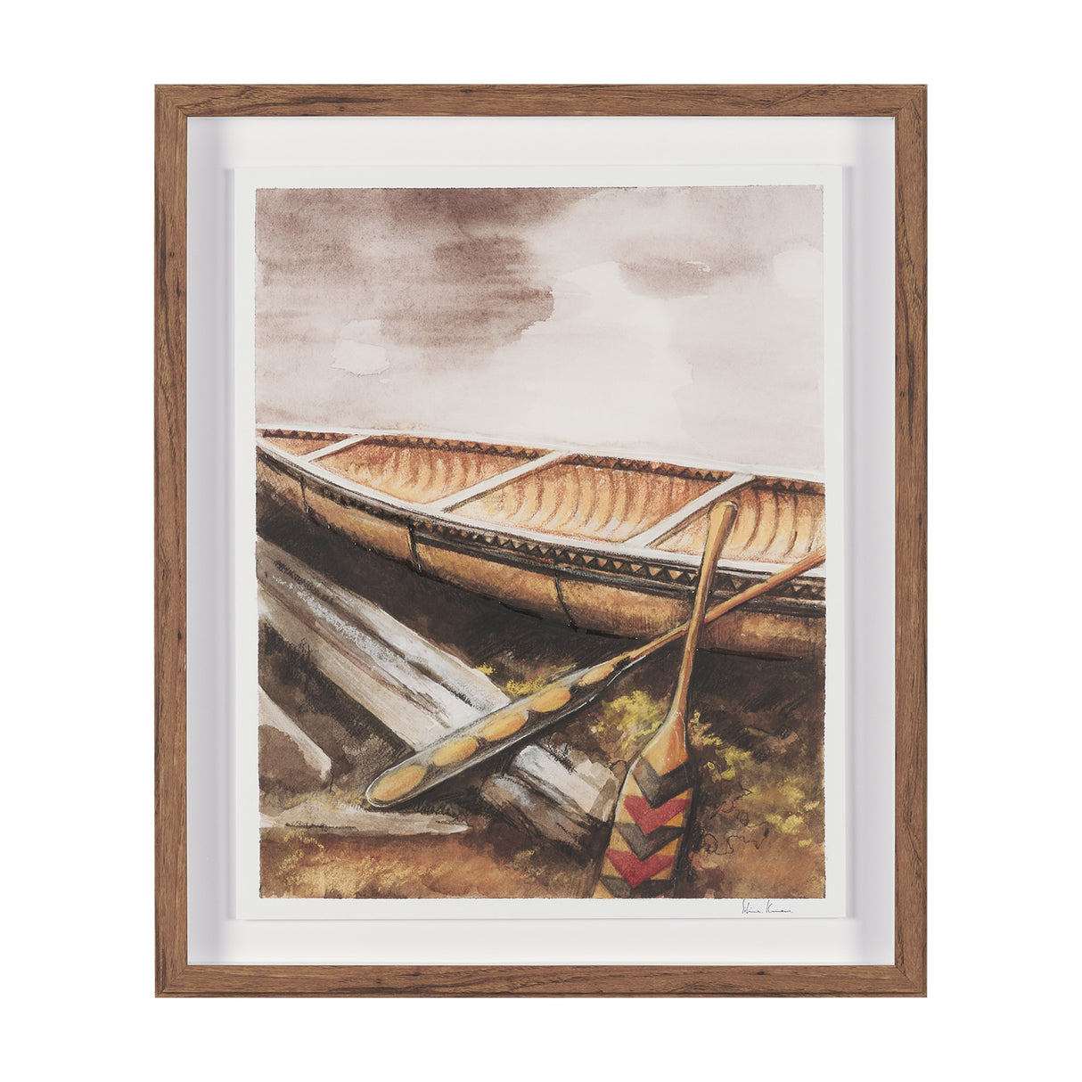 At The Cabin I by Mercana Studio Hand Embelished Framed Artwork Matted under Glass from Mercana - Luna Furniture