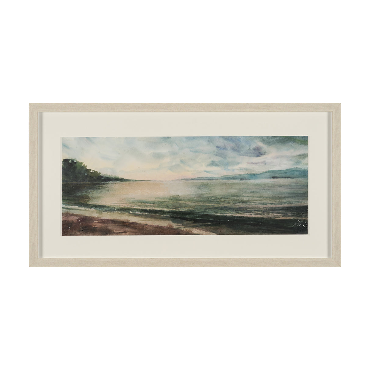 Coastal Splendor I by Mercana Studio Hand Embelished Framed Artwork Matted under Glass from Mercana - Luna Furniture