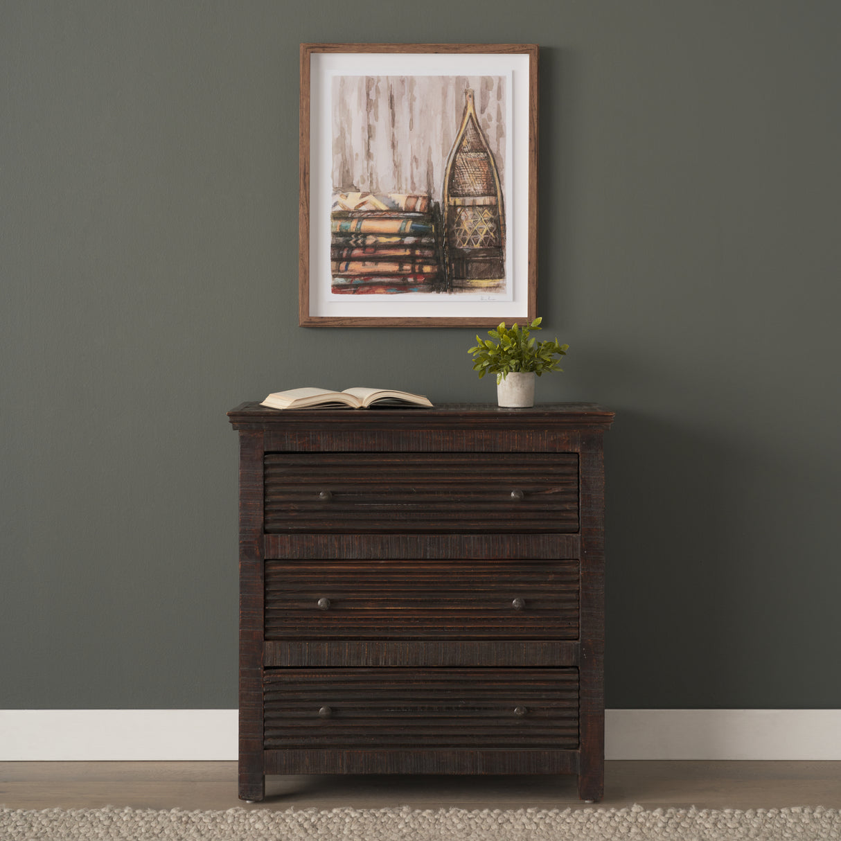 Rhett Reclaimed Wood 3 Drawer Cabinet from Mercana - Luna Furniture
