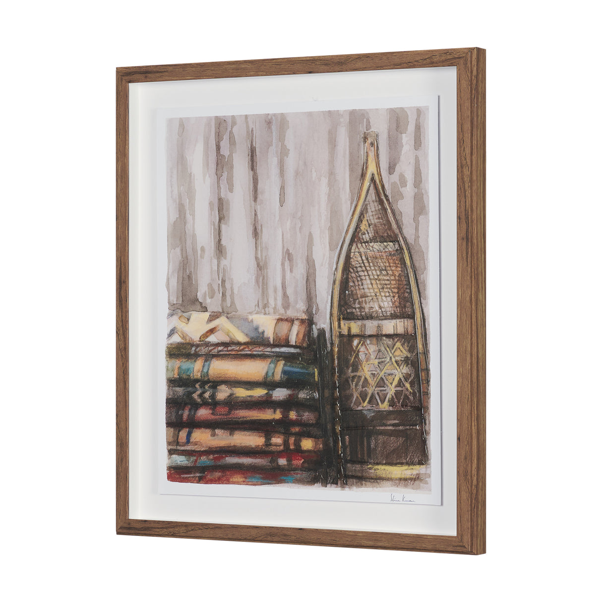 At The Cabin III by Mercana Studio Hand Embelished Framed Artwork Matted under Glass from Mercana - Luna Furniture