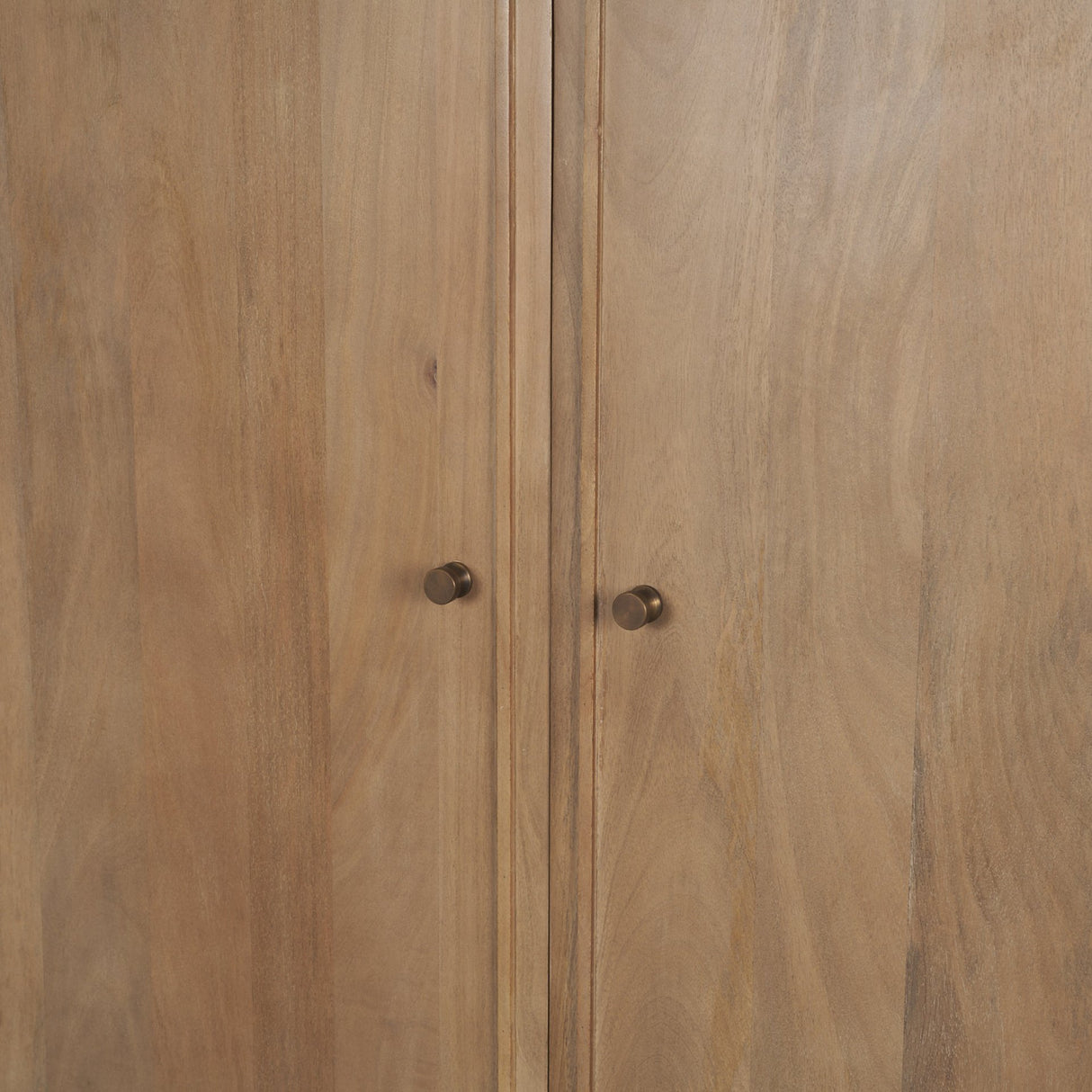 Phil Light Brown Wood 2 Door Bar Cabinet from Mercana - Luna Furniture