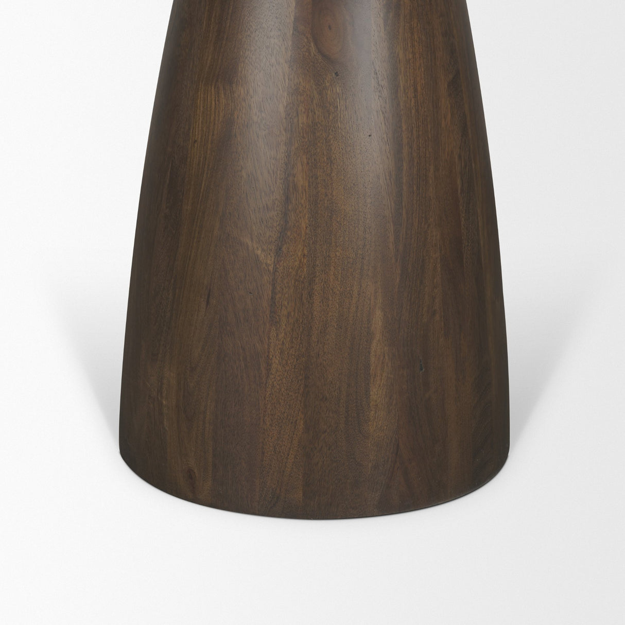 Allyson 42" Round Dark Brown w/ Cappuccino Marble Pedestal Dining Table from Mercana - Luna Furniture