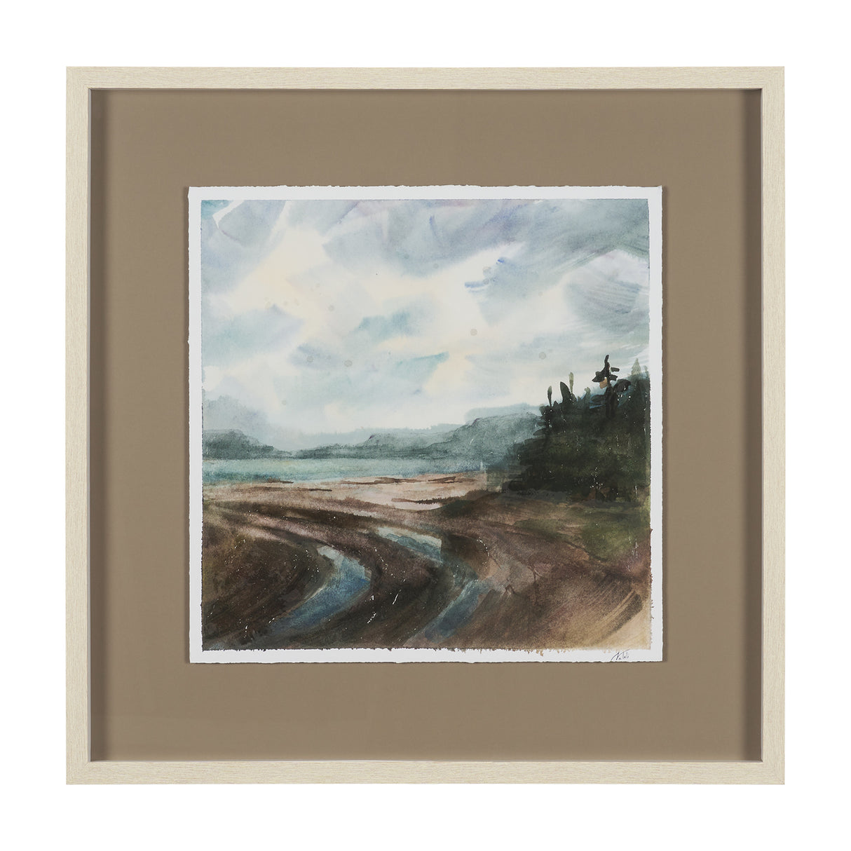 Shoreline Beauty II by Mercana Studio Hand Embelished Framed Artwork Matted under Glass from Mercana - Luna Furniture