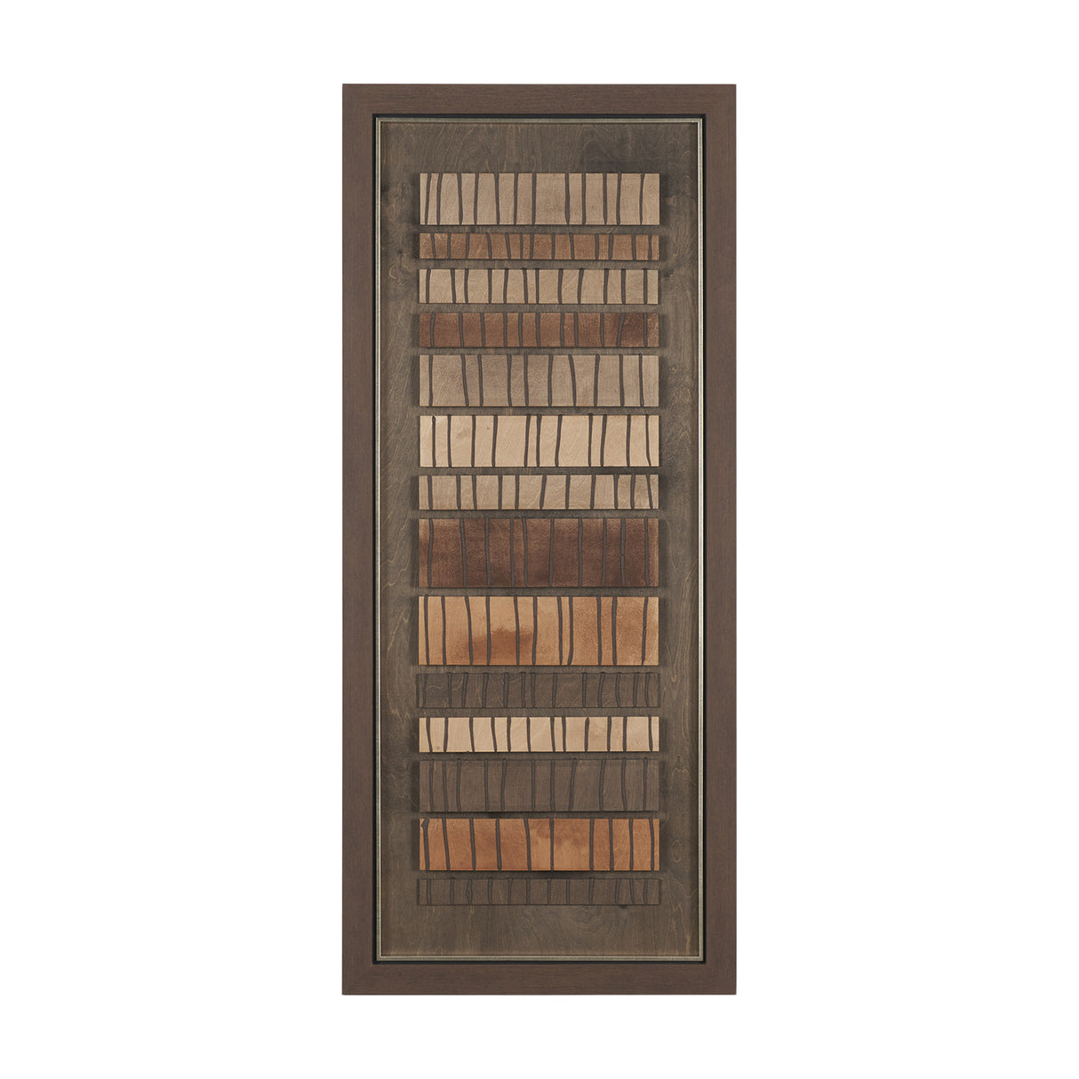 Timber Mosaic III by Mercana Studio Handmade Original Framed Artwork Matted from Mercana - Luna Furniture