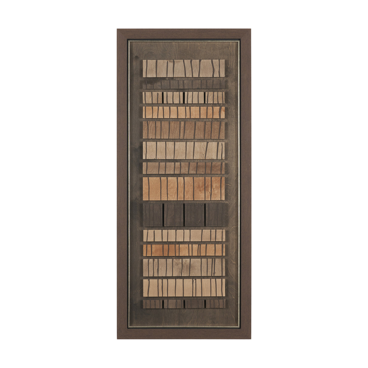 Timber Mosaic IV by Mercana Studio Handmade Original Framed Artwork Matted from Mercana - Luna Furniture