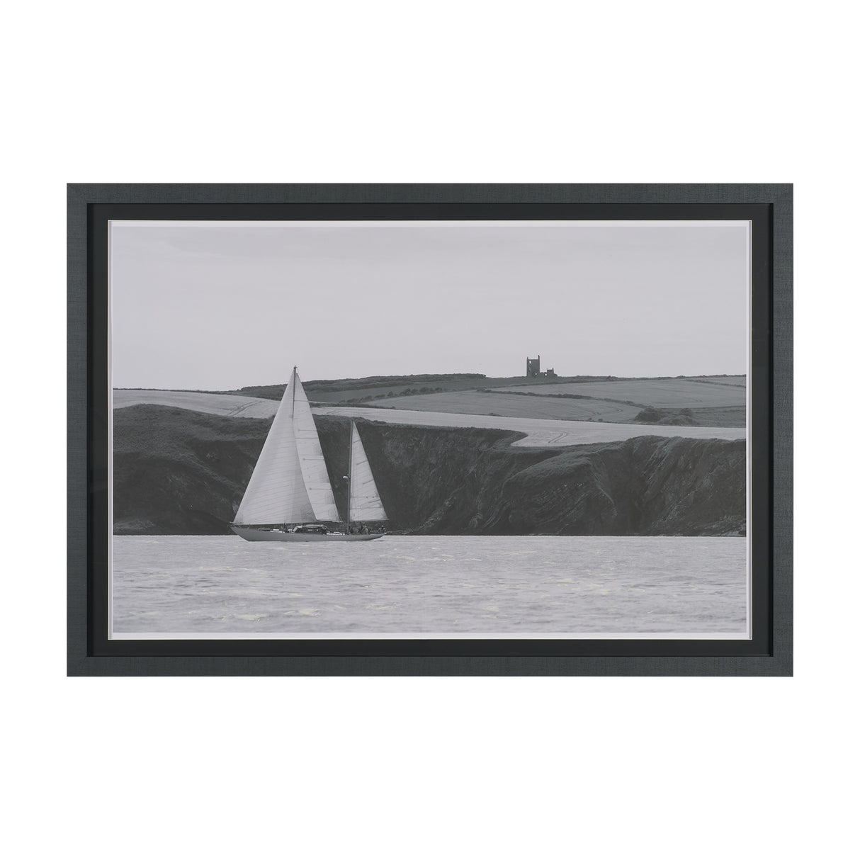 Maritime Meander by Ben Wood Hand Embelished Framed Art Print Matted under Glass from Mercana - Luna Furniture